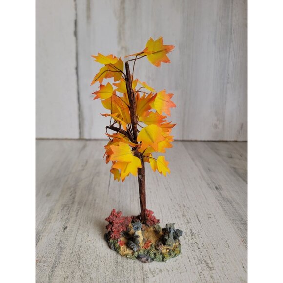 Village fall tree animals forest squirrel accessory xmas decor - Picture 2 of 7